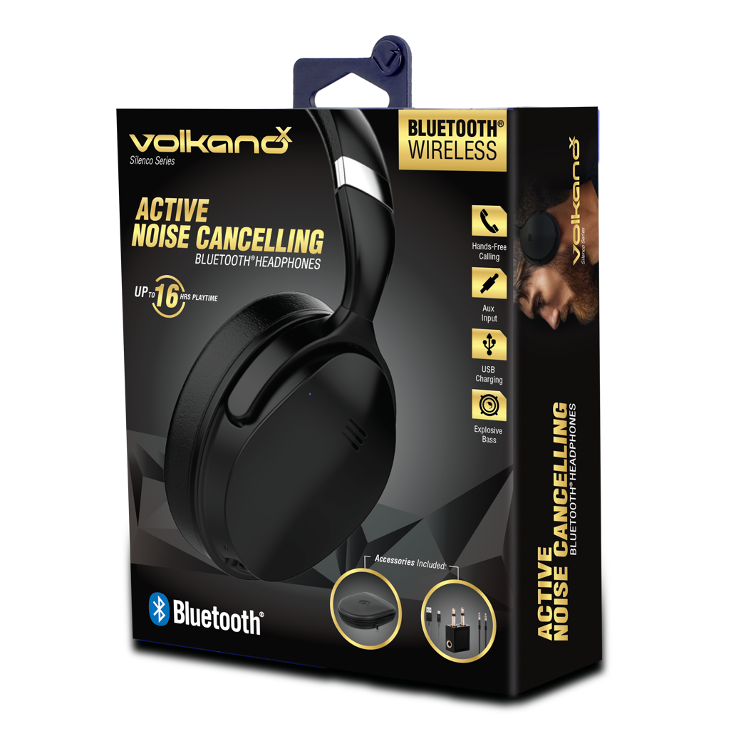 VolkanoX Silenco series Active Noise Cancelling Bluetooth headphones