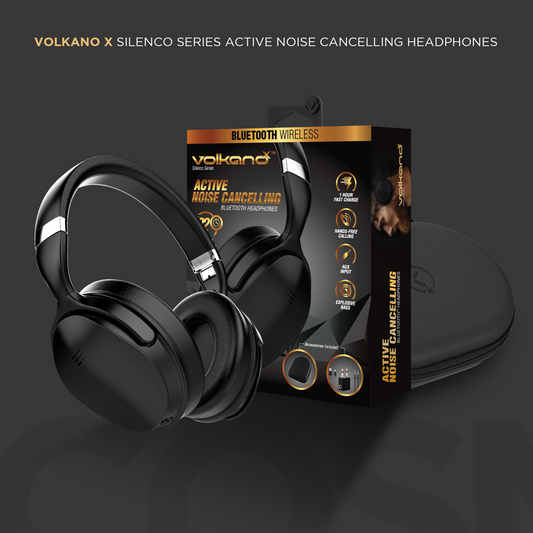 VolkanoX Silenco series Active Noise Cancelling Bluetooth headphones